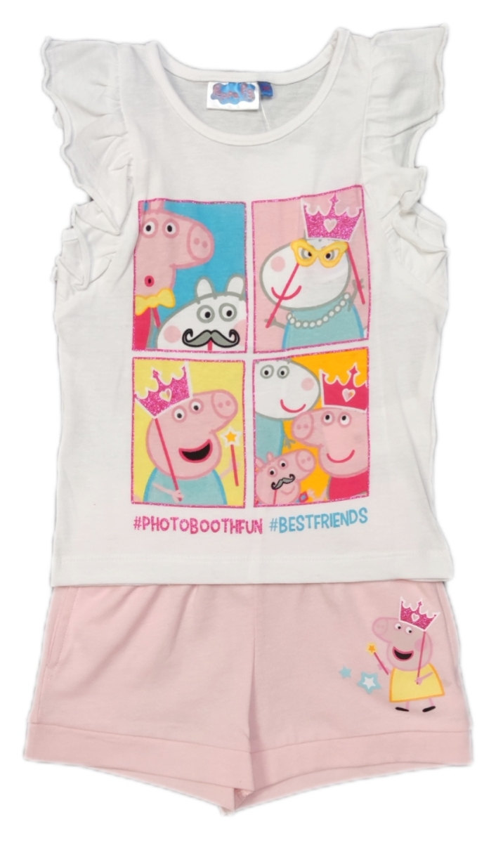 Peppa Wutz 2-Teiler Weiß-Rosa